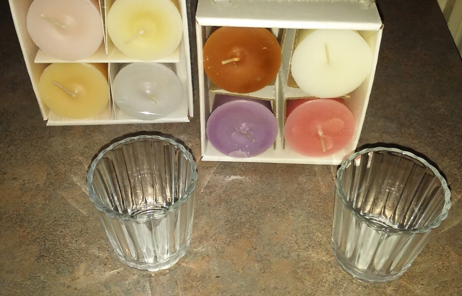 Valerie Parr Hill Votive Candles Assorted Scents Glass holders