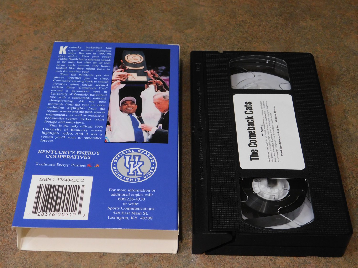 THE COMEBACK CATS VHS tape Kentucky Wildcats