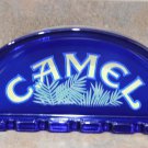CAMEL CIGARETTES, COBALT BLUE GLASS ASHTRAY, VINTAGE NEW