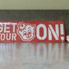 Piggly Wiggly Plastic Advertising Ring and Bumper Sticker