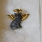 Angel Cat Lapel Pin