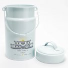 Beekman 1802 Goat Milk Dairy Farm Old Fashioned Tin Can Empty Jug White