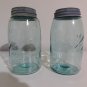 Ball PERFECT MASON quart canning jars Set of (2)  circa 1900-1910