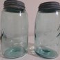 Ball PERFECT MASON quart canning jars Set of (2)  circa 1900-1910