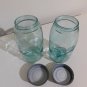 Ball PERFECT MASON quart canning jars Set of (2) circa 1900-1910