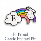 Beekman 1802 B PROUD Rainbow Pride Pin Pinback New in pkg SHIPPING INCLUDED