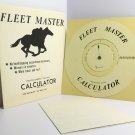 Fleet Master Calculator for Thoroughbred Racing SHIPPING INCLUDED