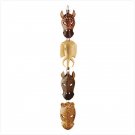 ANIMAL MASKS WALL PLAQUE  #34759