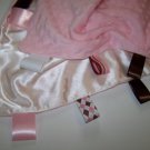 So sweet baby pink and white minky lovie