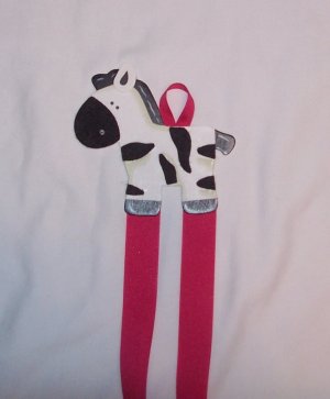Zebra Bow Holder