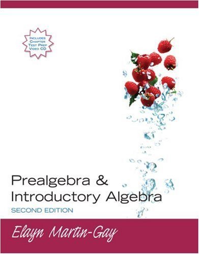 Prealgebra & Introductory Algebra 2nd Edition By Elayn Martin-Gay ...