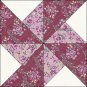 Calico Roses Floral Fabric Quilt Top Block Kit & Border