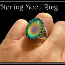 Top Quality Fancy Prong Sterling Silver Mood Ring Unusual