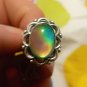 Retro Flower Top of the Line Sterling Silver Mood Ring