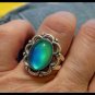 Retro Flower Top of the Line Sterling Silver Mood Ring