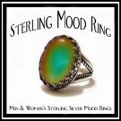 Color Changing Prong Sterling Silver Mood Ring Unusual