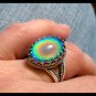 Color Changing Prong Sterling Silver Mood Ring Unusual