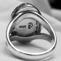 Large Classy Sterling Silver Mood Ring w/ Vivid Color Changes