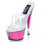 Kiss - Mid-Platform Kiss 6" Stiletto Heel Glitter Filled Platform Slide    000768F-KISS201NG WS