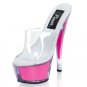 Kiss - Mid-Platform Kiss 6" Stiletto Heel Glitter Filled Platform Slide    000768F-KISS201NG WS