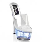 Kiss - Mid-Platform Kiss 6" Stiletto Heel Lite-Up Platform Slide    000772F-KISS201LT WS