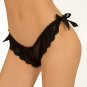 Lace side ribbon thong   70008 SM
