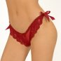 Lace side ribbon thong   70008 SM