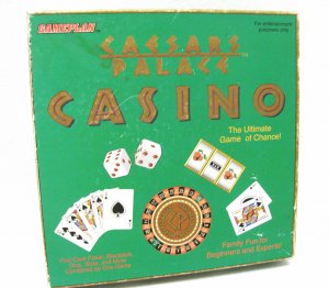 Caesars Palace Casino Game 1995 Rare Card Dice Vegas Action