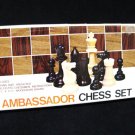 Vintage Ambassador Chess Set Grace Toys Childrens Portable Hong Kong