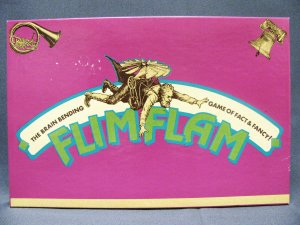 FlimFlam Board Game 1990 Fact Bluffing Family Fun Rare Complete Mint