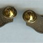 US Air Force USAF Staff Sergeant Chevron Metal Rank Insignia Pair Vietnam Era