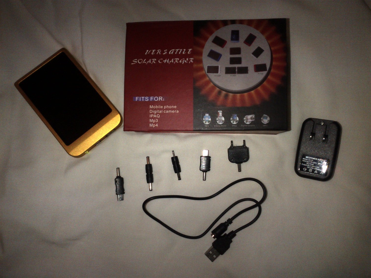 USB Solar Panel Charger Battery For Cellphone MP3 MP4 delivered $22.00 with iPhone/iPad cables