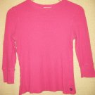 POLO RALPH LAUREN hot pink 3/4 sleeve thermo! size S