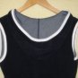 HOODED navy blue bathing suit cover or mini dress