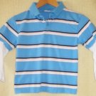 Longsleeve layered POLO shirt, Light blue, size 5