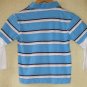 Longsleeve layered POLO shirt, Light blue, size 5
