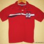 OSHKOSH red polo with surf print size 5