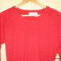 Bright RED long sleeved cotton shirt Size XL