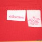 Bright RED long sleeved cotton shirt Size XL