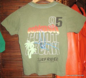OSHKOSH green screen SURF t-shirt size 5