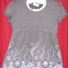 CUTE!  Hooded gray shirt  Size 6