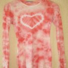 TIE-DYE long sleeve shirt with HEART size S