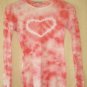 TIE-DYE long sleeve shirt with HEART size S