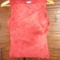 FUN! deep red 'go out' top w/ sparkly design