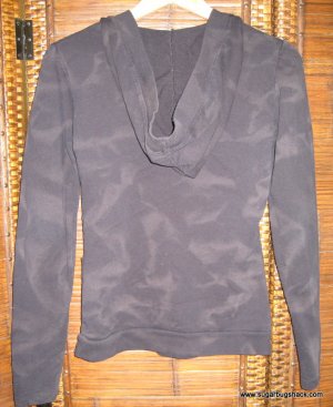 BUFFALO plunging V-neck pull over with hood