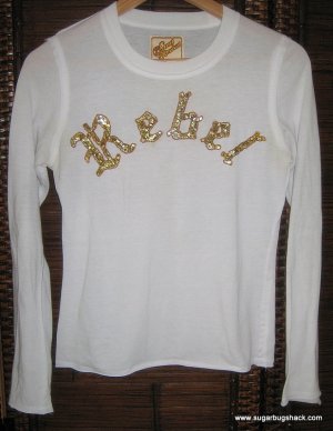 SOUL REVIVAL sequined long belled sleeves M