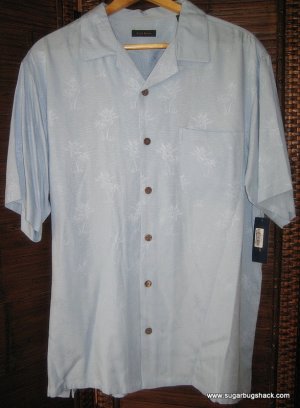 NWT PALM TREE button up  L