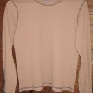 COFFEE TALK Long sleeved light brown shirt  M