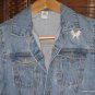 GAP denim jacket with embroidered flowers  XL