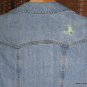 GAP denim jacket with embroidered flowers  XL